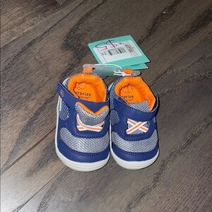 Stride Rite Blue and Orange Sneakers Sporty Slip-On Design